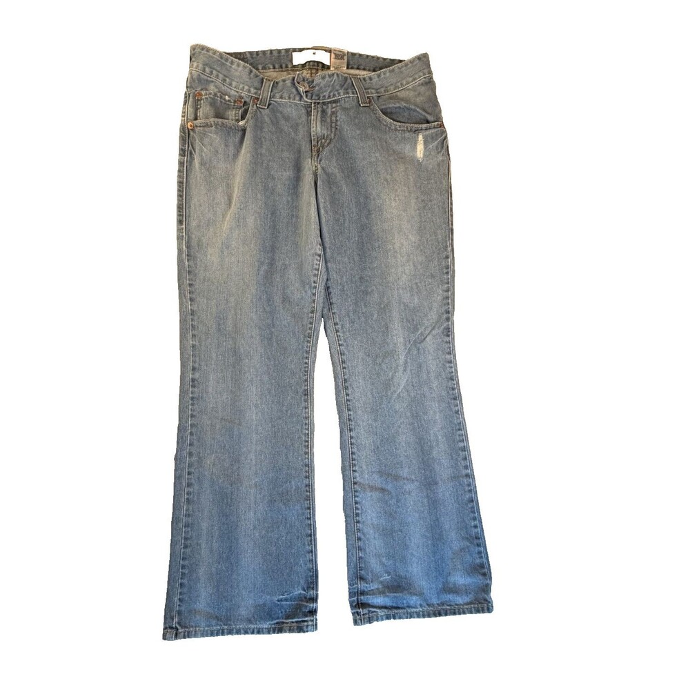 Levi's Vintage 542 Low Flare Size 18M Distressed Flap Pocket Bootcut Jeans
